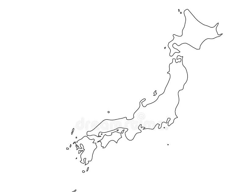 Карта японии рисунок