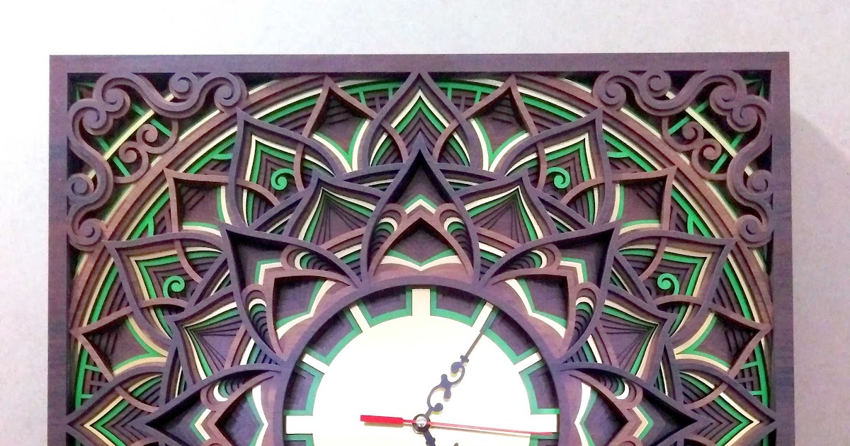 Download 3D Mandala Clock Svg Free Ideas - Layered SVG Cut File