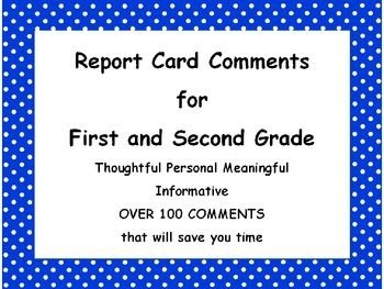 Meaningful Report Card Comments - MEANCRO