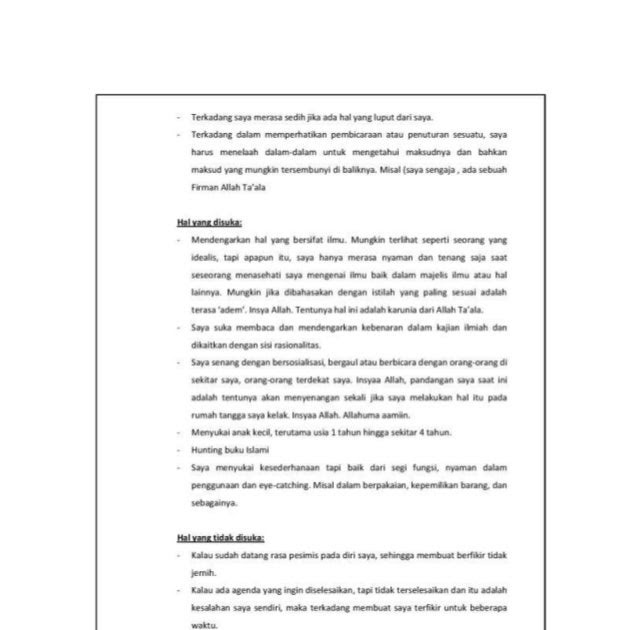 doc contoh cv taaruf akhwat lengkap pdf