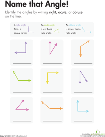 Angles Worksheet 3rd Grade - MISZNOGOOD111