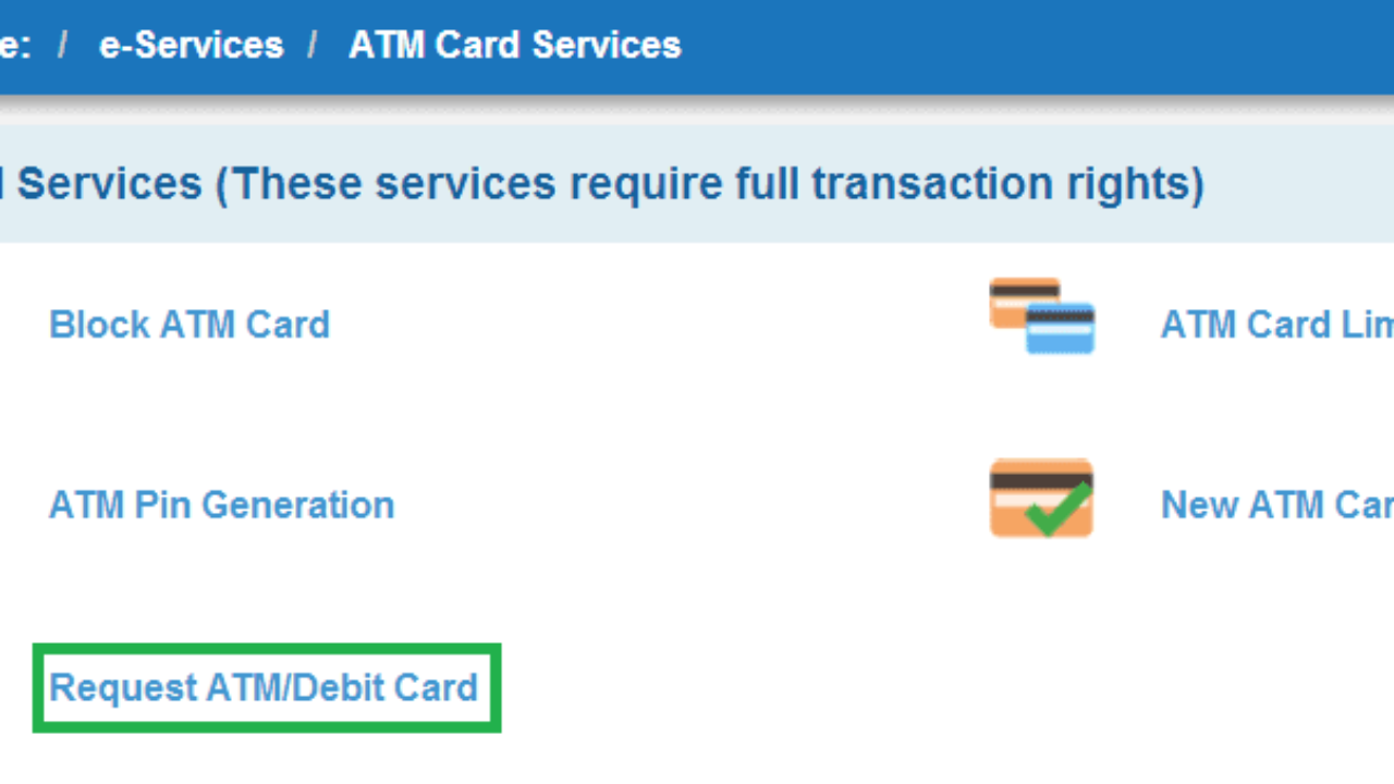 how to reset sbi atm pin by sms