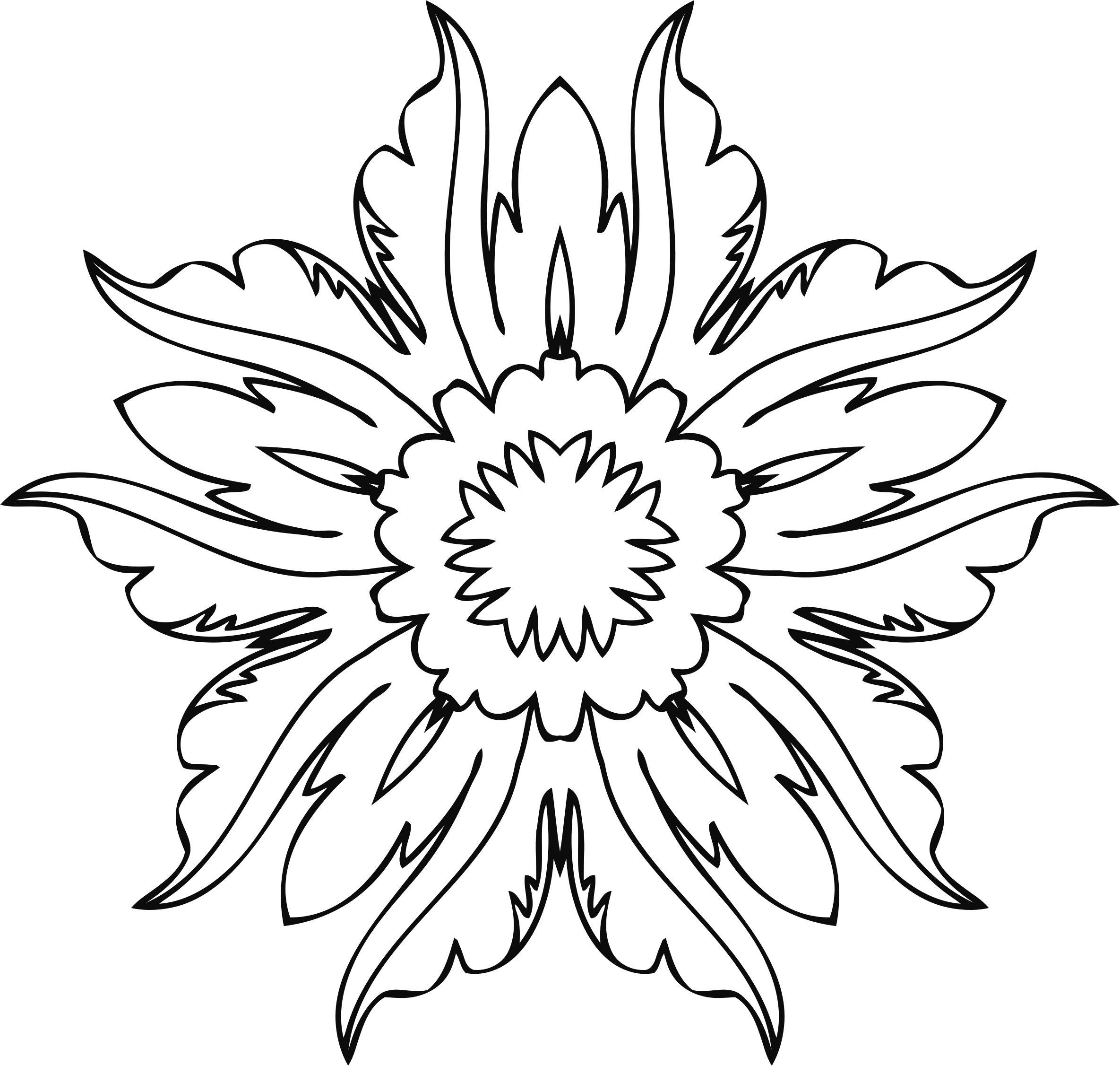Download Flowers Line Drawing Png Png Gif Base