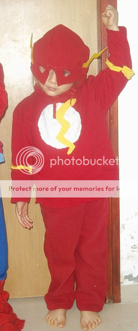 Homemade Flash Costume for kids