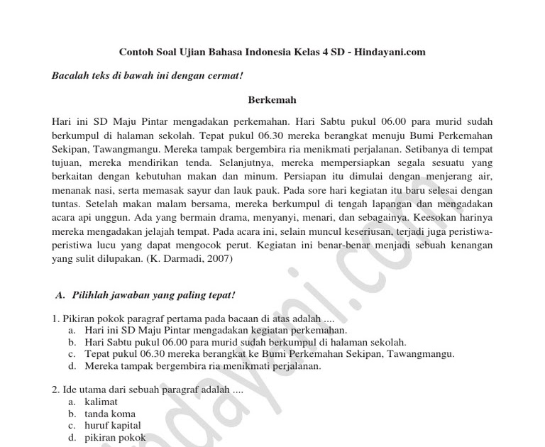 Contoh Soal Ujian Ppnpn Kemnaker CONTOH SOAL UJIAN