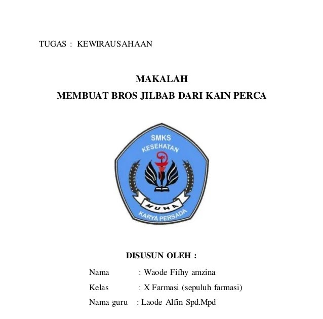 Contoh Makalah Pendidikan Kesehatan
