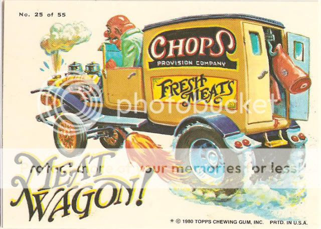 TOPPS WEIRD WHEELS 1980