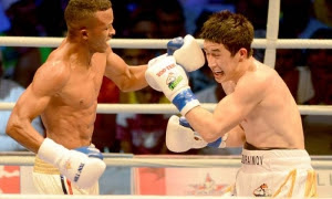 Boxeo-VI serie mudial de Boxeo-Cuba vs Uzbequistan 60 kg Lazaro Alvarez vs Elnur Abduraimov