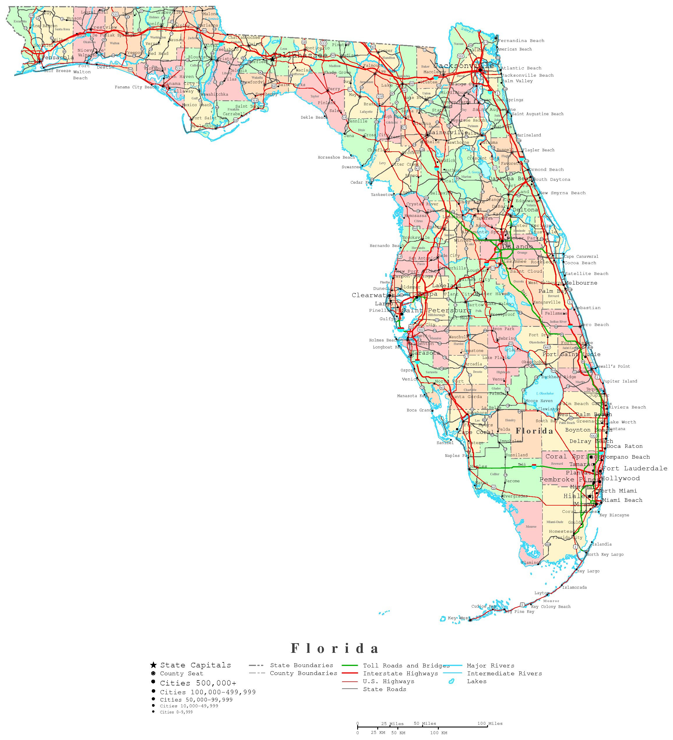 25 Images Map Of Florida Towns