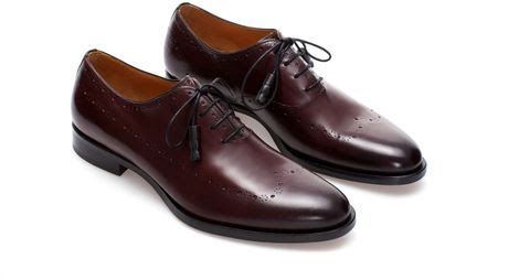 zara man red shoes
