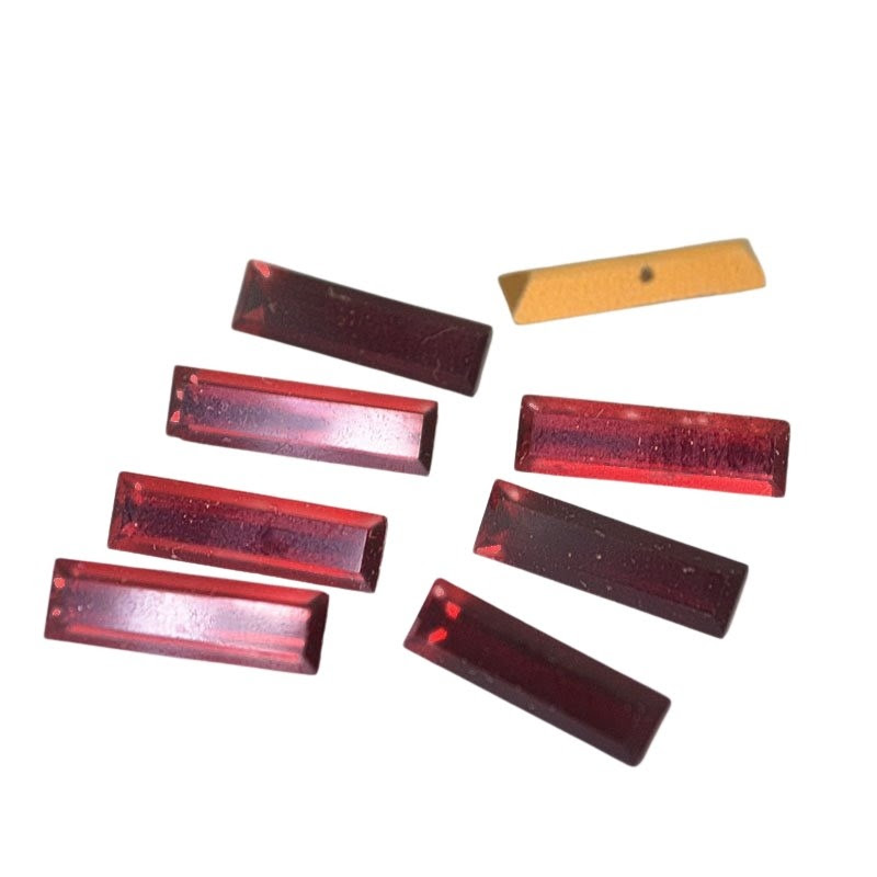 s41153 Swarovski Rhinestones - 3 x 10 mm Baguette (Article 109/4500) - Siam (6)