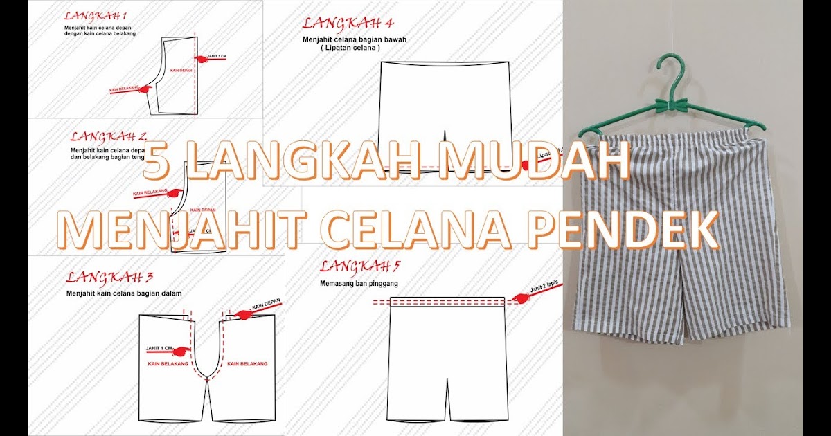  Cara  Membuat  Celana  Pendek Dari Celana  Panjang 