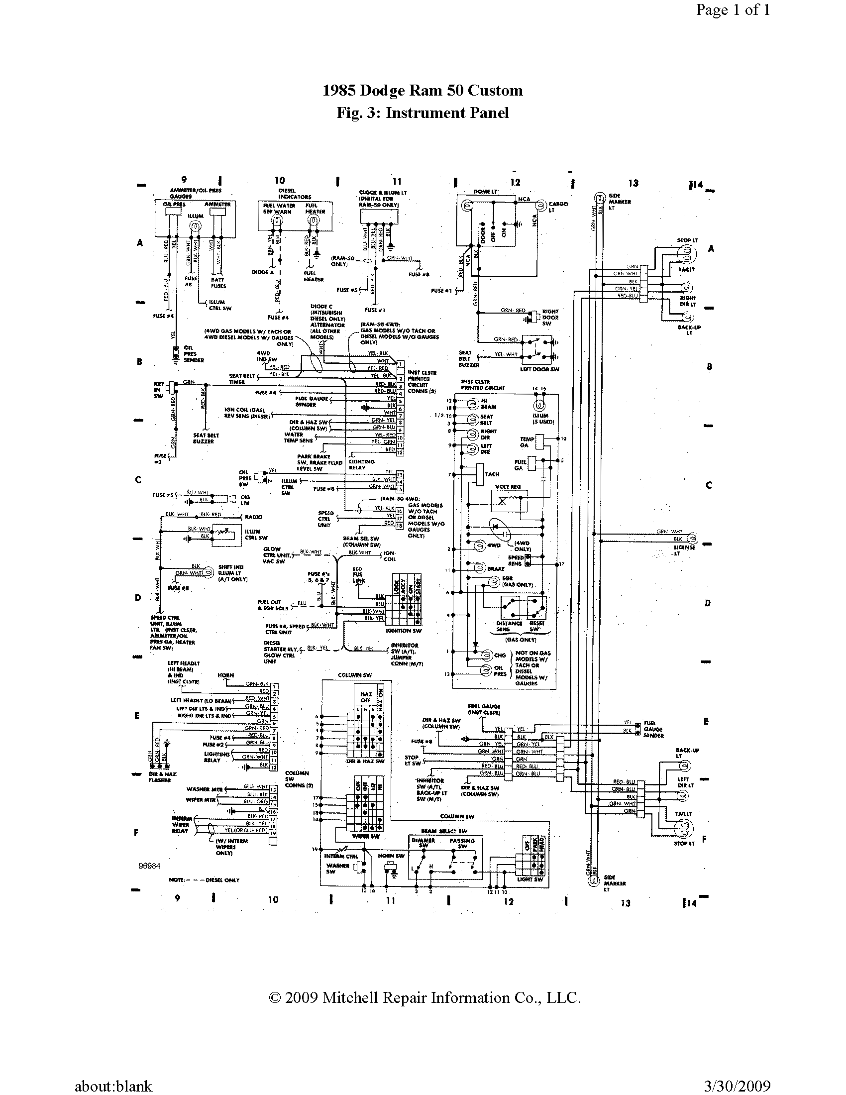 31 1985 Dodge Ram Wiring Diagram - Wiring Diagram Niche