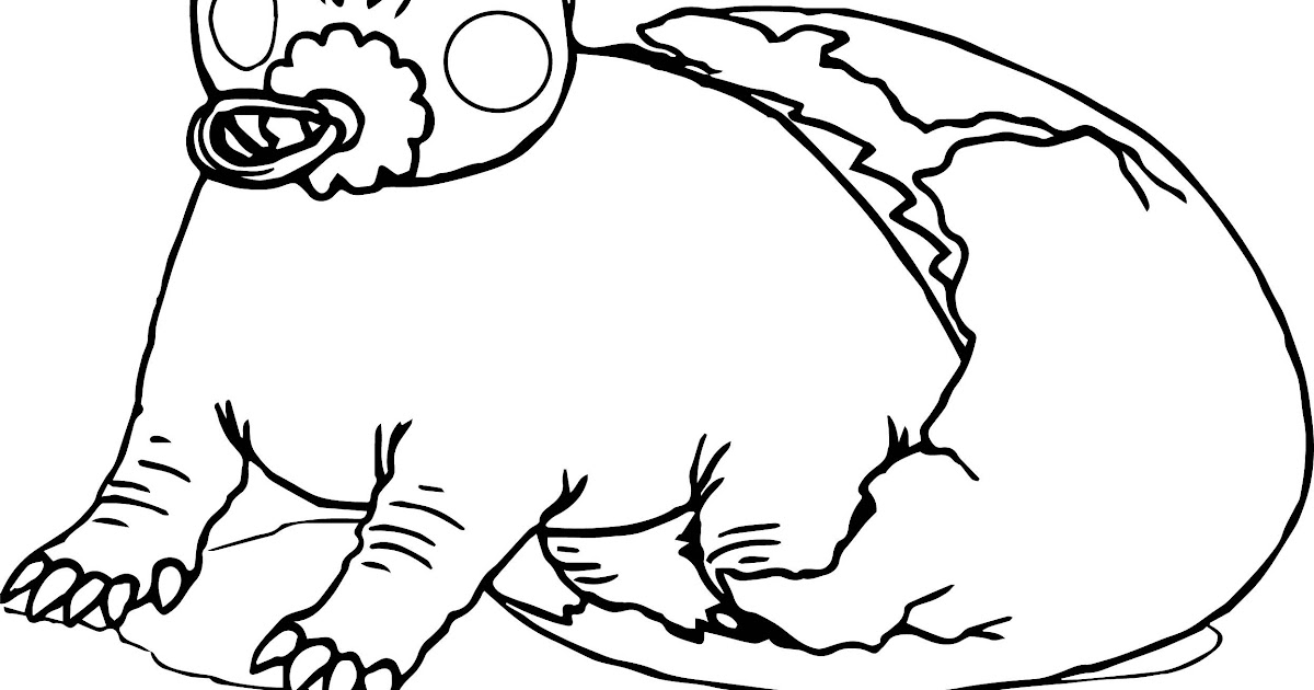 Baby Triceratops Coloring Page - Printable Color