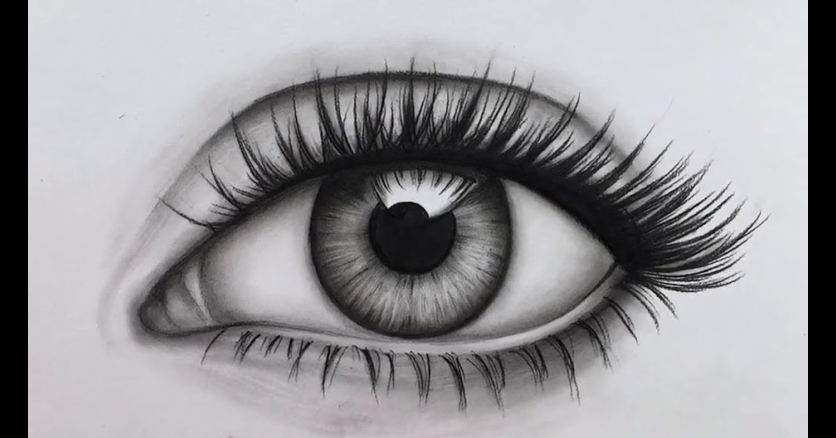 Hyper Real Anime Eyes - How to Draw a Realistic Eye | Speed drawing
