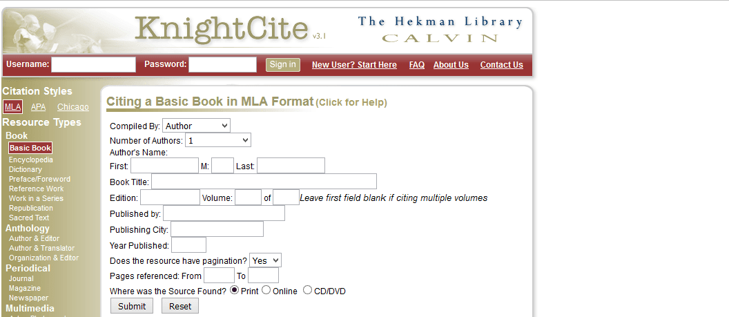 Nlm Cite Generator