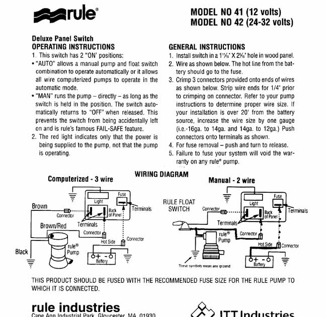 Wire Diagram For Bilge Pump