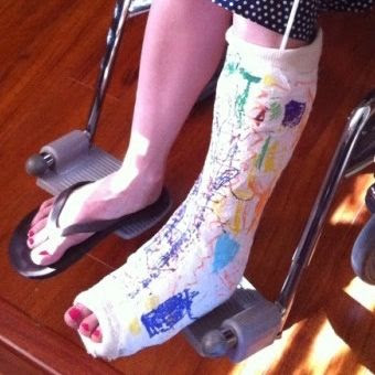 Circles And Dots And Other Distractions How To Survive A Broken Foot
