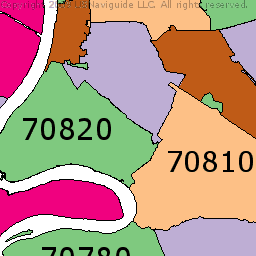 Baton Rouge Zip Code Map ~ CVLN RP