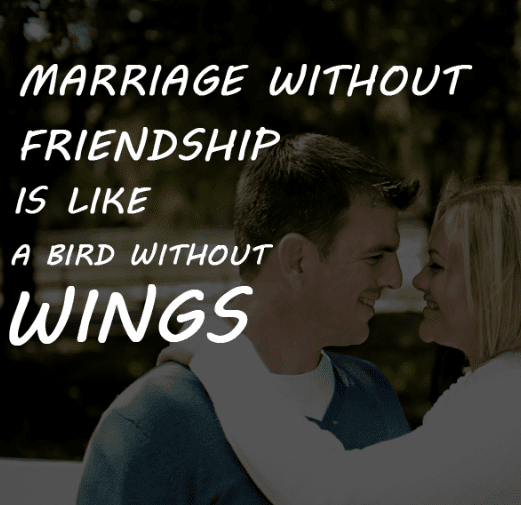 Marriage without friendship