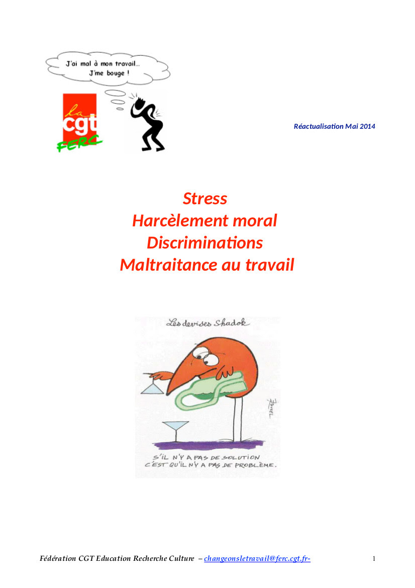 Exemple De Lettre De Demission Pour Harcelement Moral  Le Meilleur Exemple