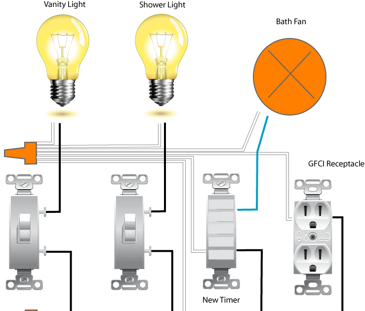 Timer Light Switch Wiring Diagram - Home Wiring Diagram
