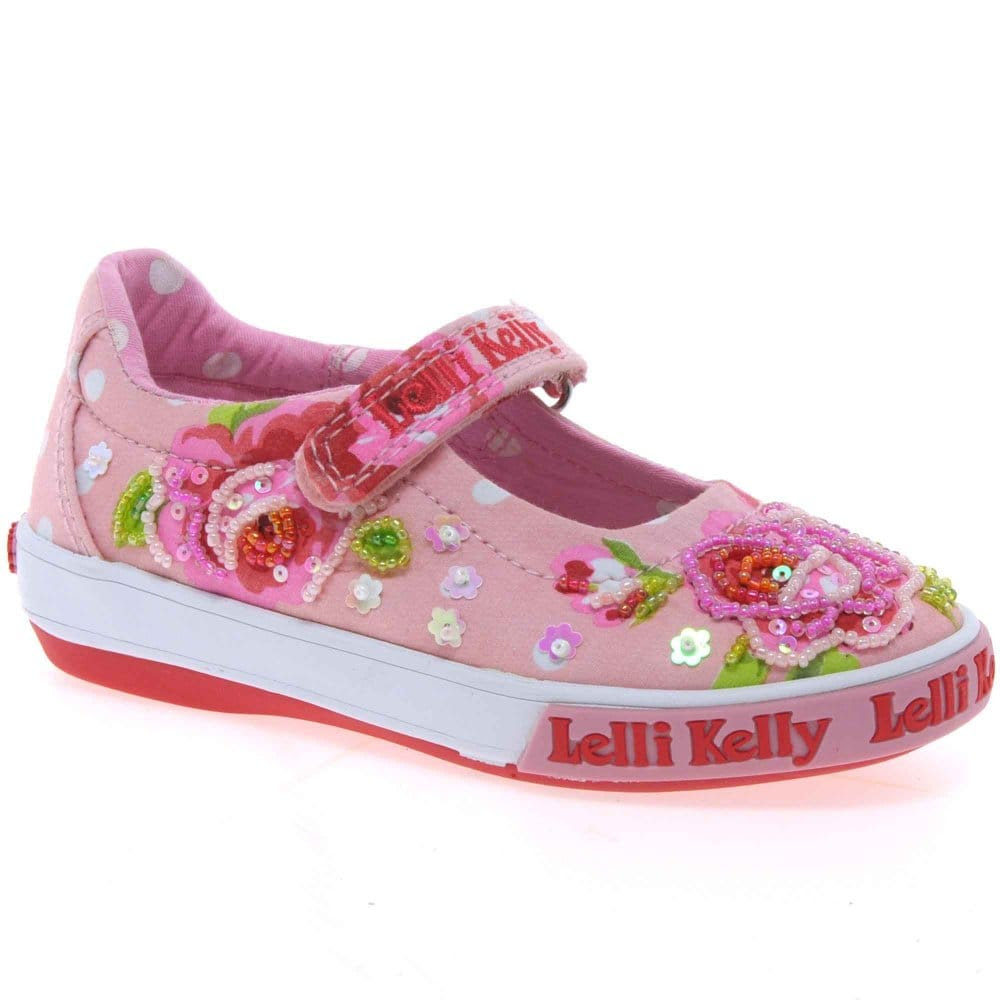 Kids And Girls Shoes: Lelli Kelly Freya Dolly Girls Canvas Shoes