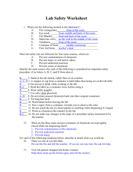 Recognizing Lab Safety Worksheet Answers - Worksheet List