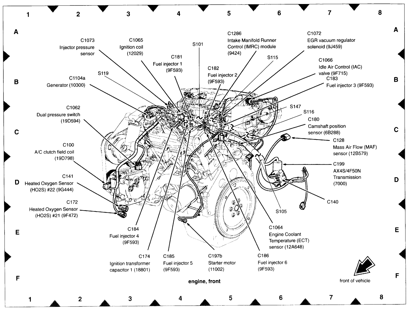 27 2001 Ford Taurus O2 Sensor Diagram - Worksheet Cloud