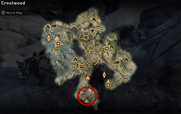Dragon Age Inquisition Obsidian Hinterlands Map