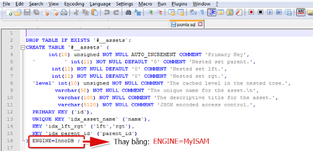 Lỗi bị treo ở bước Creating Database Tables khi cài đặt Joomla 3.x trên XAMPP?