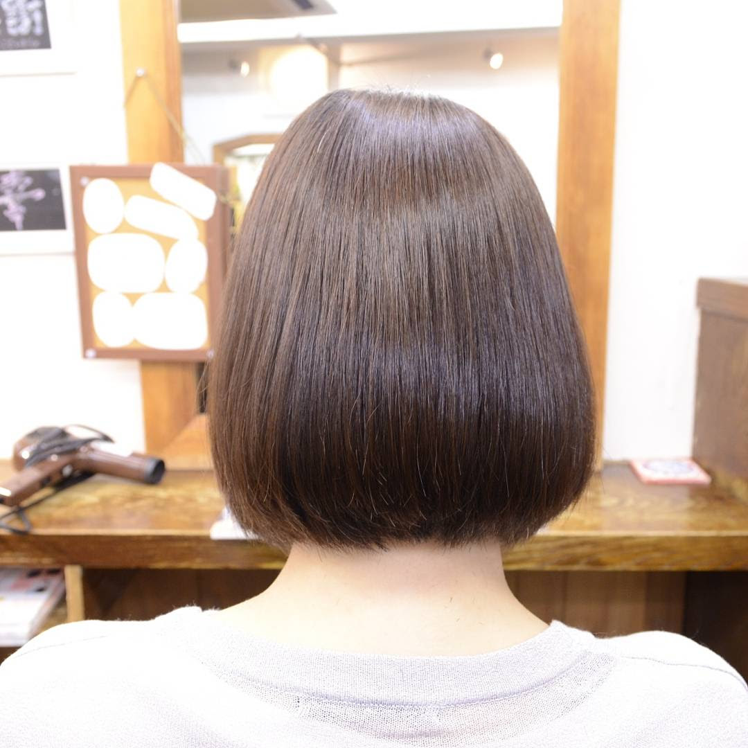 世界のすべての髪型 トップ100+ストレート パーマ ボブ 内 巻き