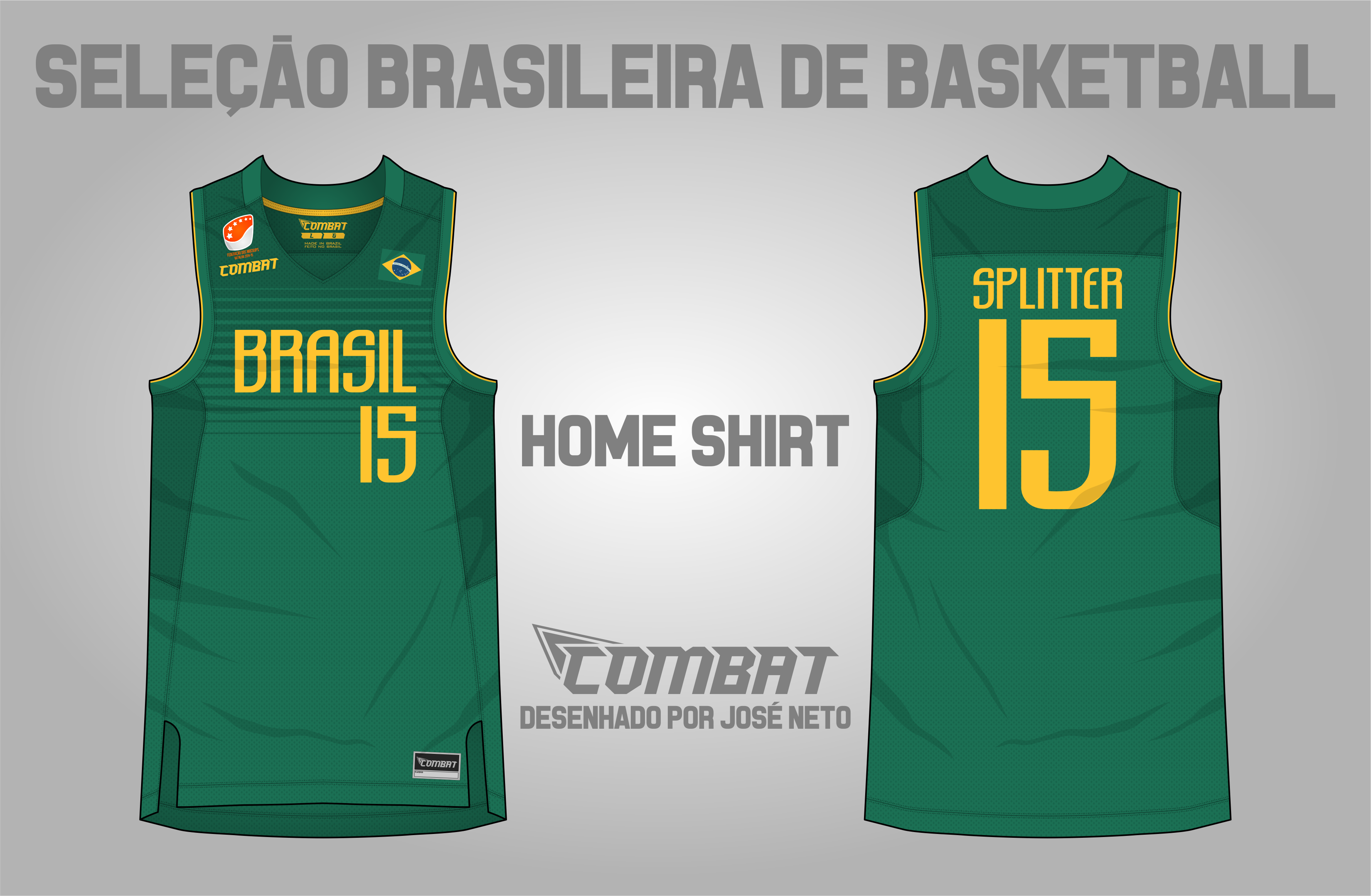Combat Sportwear by José Neto: Seleção Brasileira de Basketball - Brazil