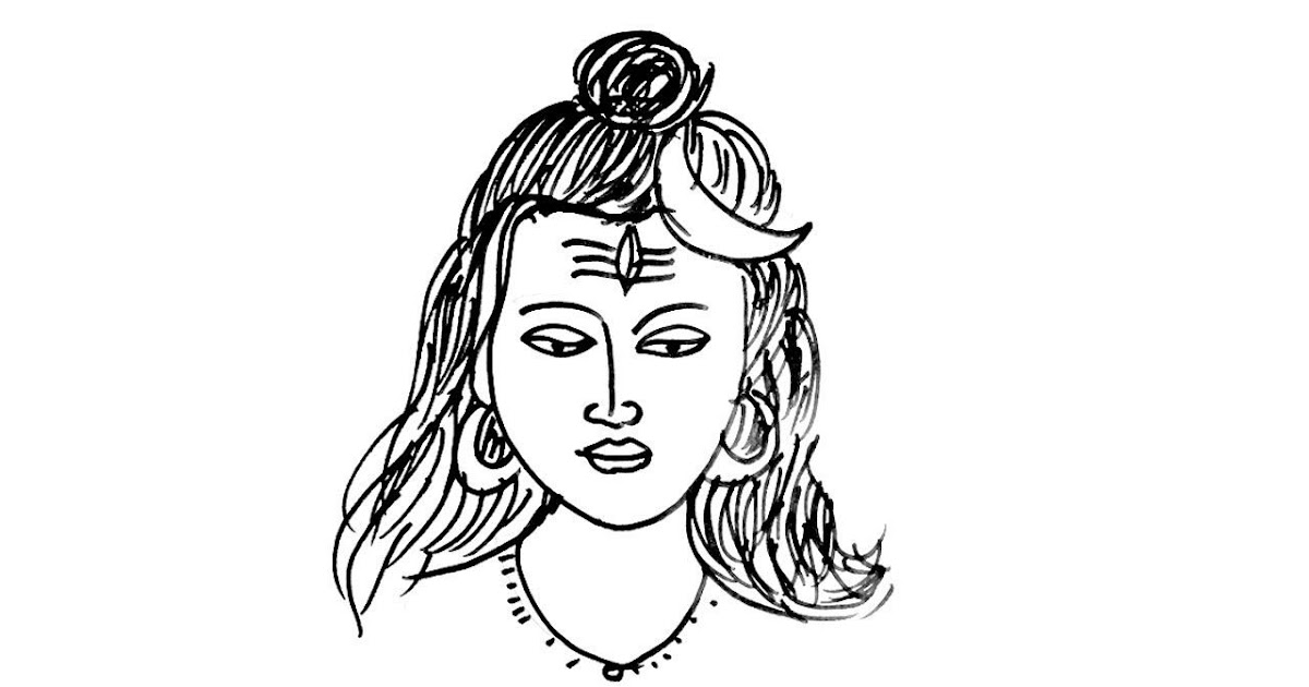 Lord Shiva Easy Drawing - art-probono