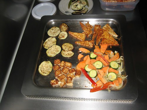cooking at the barbecue