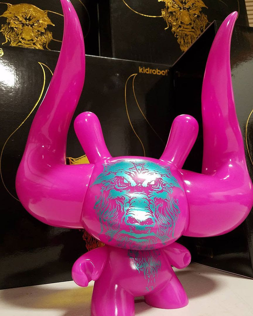 Godmachine x I Am Retro x Kidrobot - PINK exclusive colorway of THE DEVIL 8" Dunny!!!