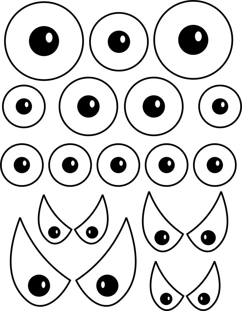 Printable Eyes For Crafts - Printable Word Searches