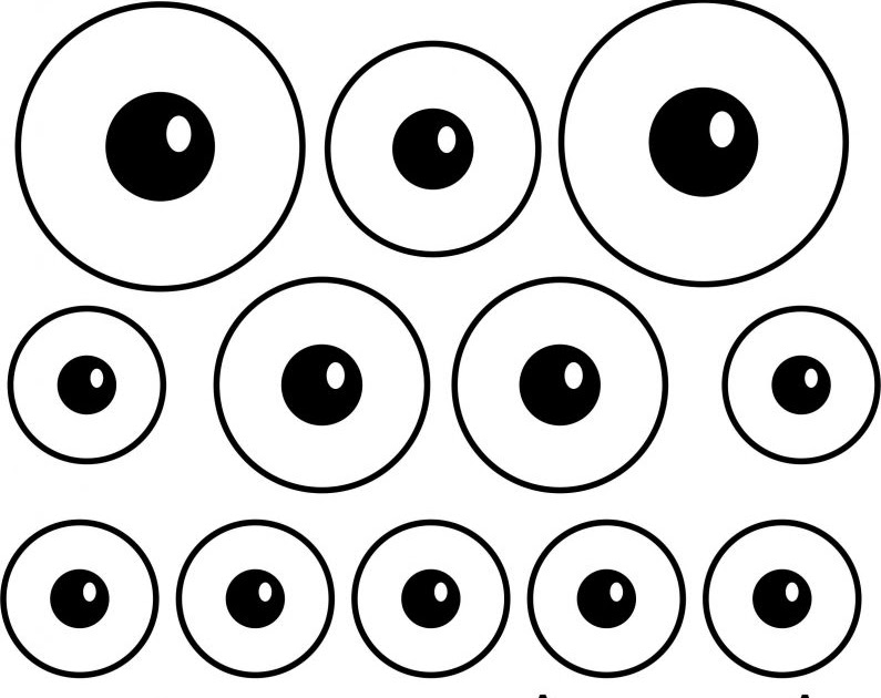 Cut Out Free Printable Eyes For Crafts