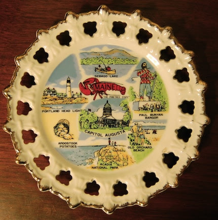 Vintage PORTLAND Maine Souvenir Decorative Plate SALE