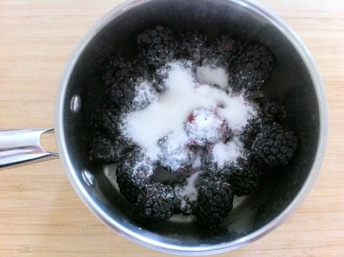 Sugar Added to Blackberries