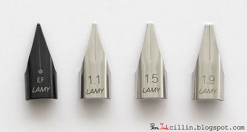 Lamy nibs EF, 1.1mm, 1.5mm, 1.9mm