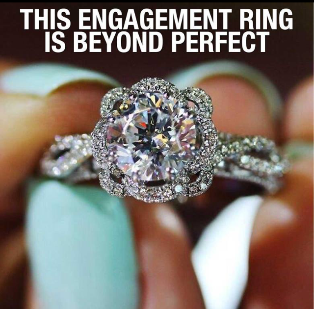 Caption On Engagement Ring - Caption Mania