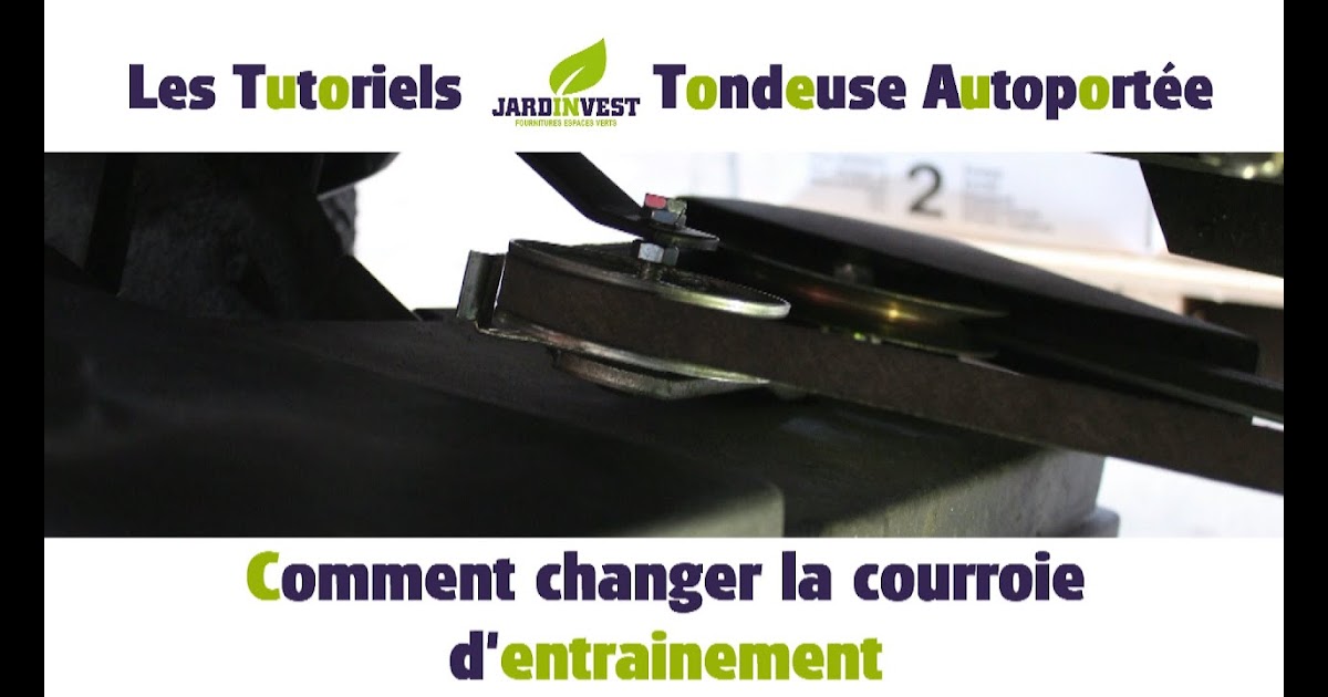 Montage Courroie Tracteur Tondeuse Bestgreen : Courroie tracteur ...