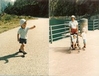 Photo prise en 1988 au barrage d'emosson