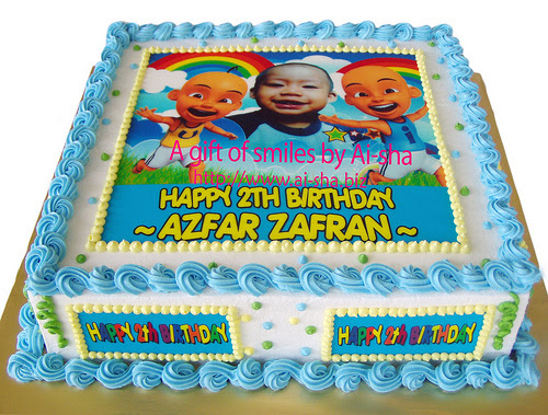 Birthday Cake Edible Image Upin & Ipin