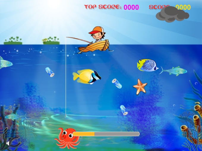 子供向けぬりえ 元の無料 魚釣り ゲーム