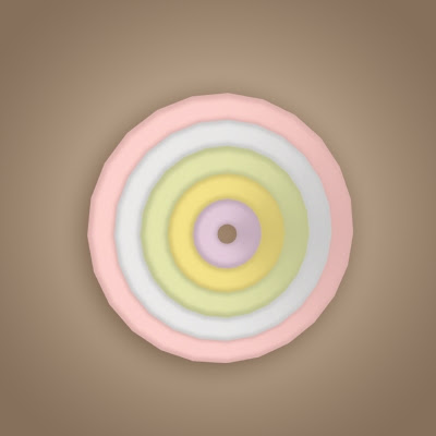 41 5 rings target with a hole
