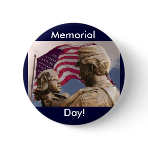 Vintage Memorial Day Homecoming Button button
