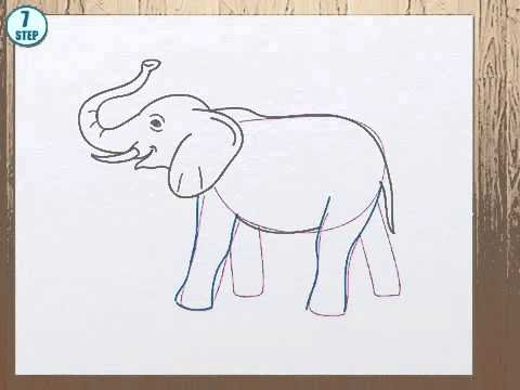 Draw Elephant Bilscreen We're going to draw the final lines now. draw elephant bilscreen