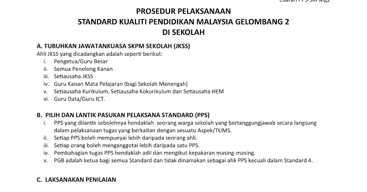 Prosedur Pelaksanaan Dan Dokumen Edaran Pps Skpmg2
